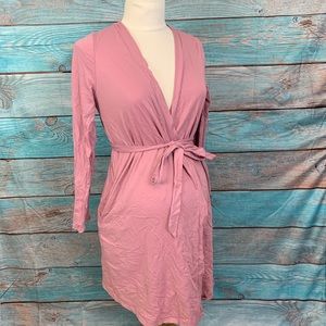 Bump Maternity Nursing Robe Pink Small